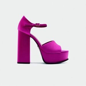 ZARA PINK PLATFORM HEELS